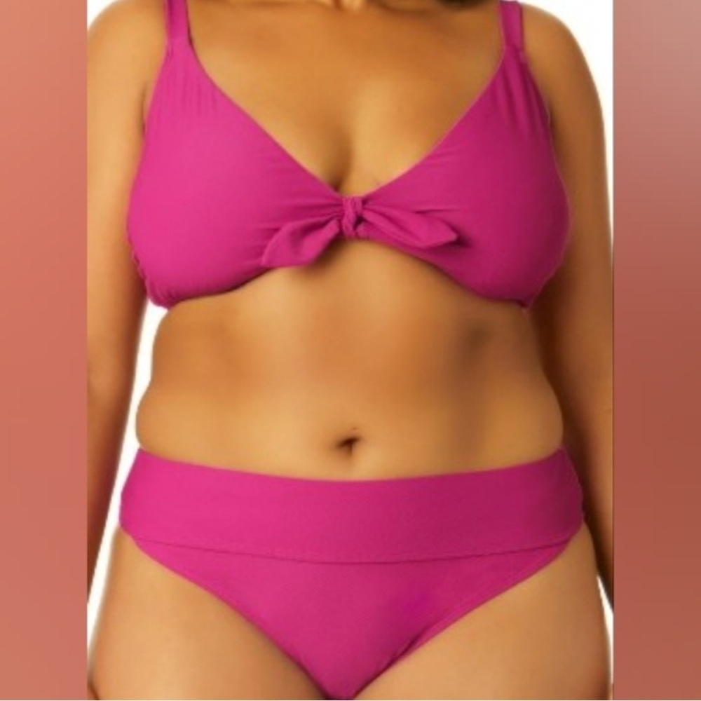 Time and Tru Magenta Bikini Set